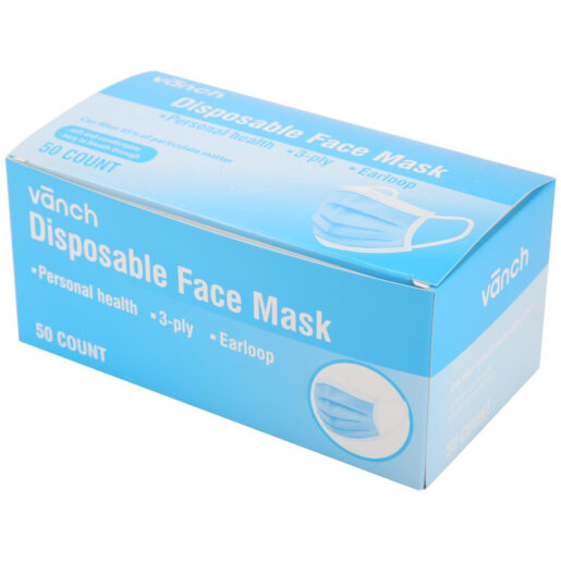 3-Ply Disposable Face Masks - Denco Door Stuff